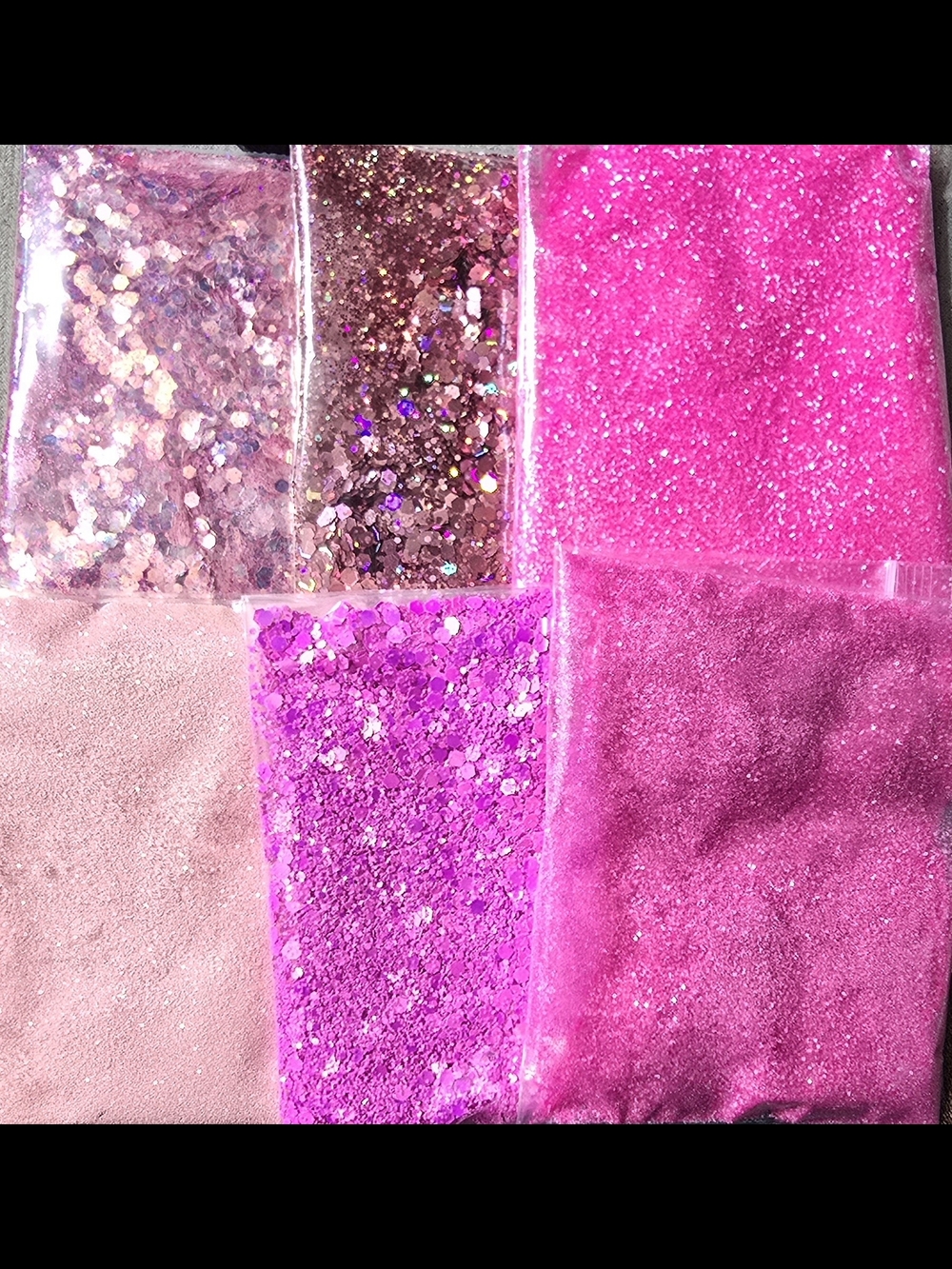 Pink Glitter 6 Pack